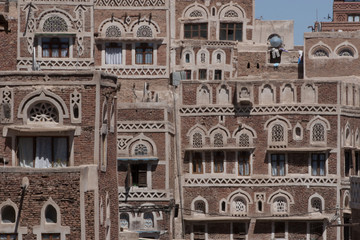 Buildings in Old Town Sanaa, Yemen, CIRCA Feb. 2011