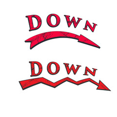 down