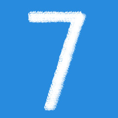 clouds in shape of figure seven