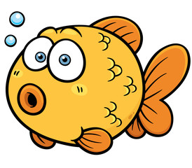 Obraz premium Vector illustration of Goldfish