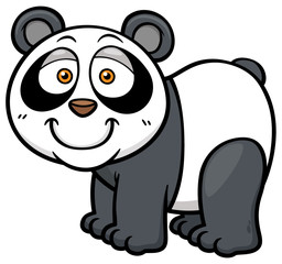 Vector illustration of panda cartoon