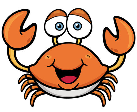 Vector illustration of Cartoon crab
