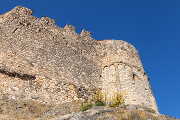 Fototapeta na wymiar Medieval stone castle in ancient Calafell town, Spain