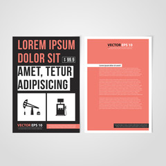 Flyer template back and front design.