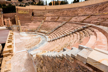 Cartagena Roman Amphitheater in Murcia Spain