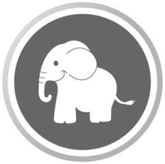 an elephant in a grey Panel