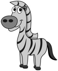 a happy zebra