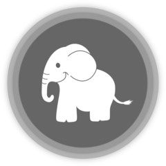 an elephant in a grey Panel