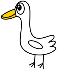 a simple white duck