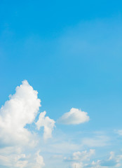 white cloud and blue sky background image