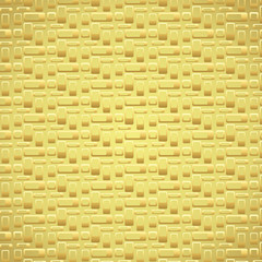 Gold Rounded Corner Rectangle Pattern on Pastel Background