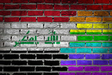 Dark brick wall - LGBT rights - Iraq
