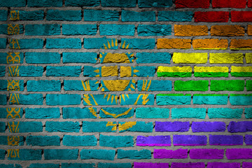 Dark brick wall - LGBT rights - Kazakhstan