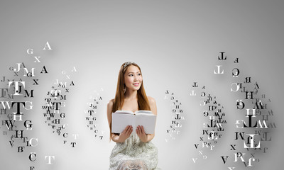 Girl with book