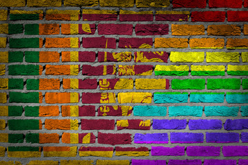 Dark brick wall - LGBT rights - Sri Lanka