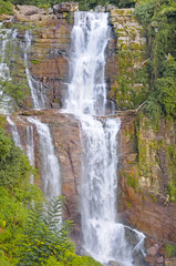 Fototapeta premium big waterfall in the mountains