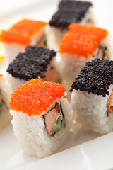 Salmon and Tobiko Roll