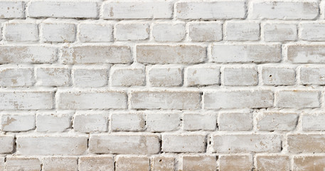 Background texture of a old white brick wall