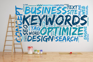 SEO Tag Cloud an Wand