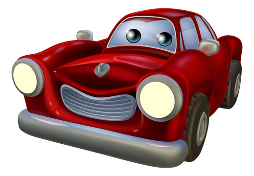 Cartoon car mascot