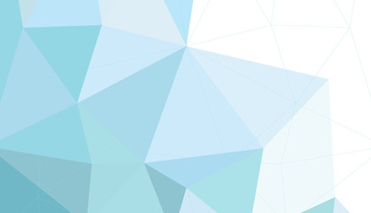 Shades of pastel blue polygon background