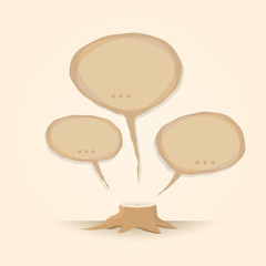 Stop deforestation. love the Earth concept