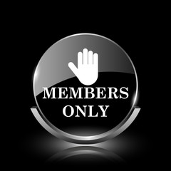 Obraz premium Members only icon