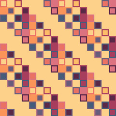Seamless geometric red yellow blue rectangle  pattern