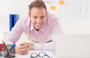 Fototapeta premium Working businessman