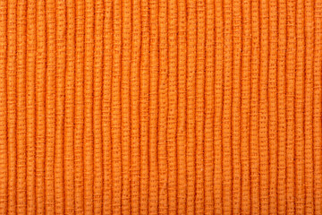 Background Texture Of Orange Cotton Textile Macro