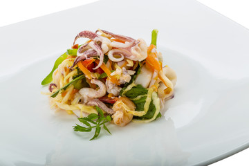 Asian seafood salad