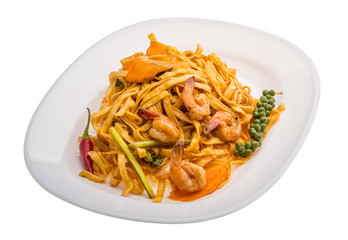 Fried noodles with shrimps