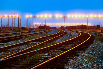 Fototapeta premium The way forward railway