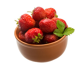 Strawberry in the bowl