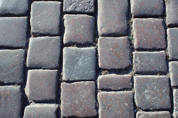 Dice the pavement on the market in Poznan .