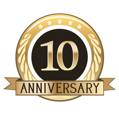 Ten Year Anniversary Badge