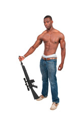 Man with Assault Rifle