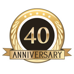 Forty Year Anniversary Badge