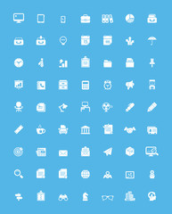 Simple business and office  icon set