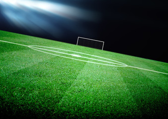 soccer field and the bright lights © twobee