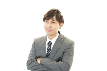 笑顔のビジネスマン