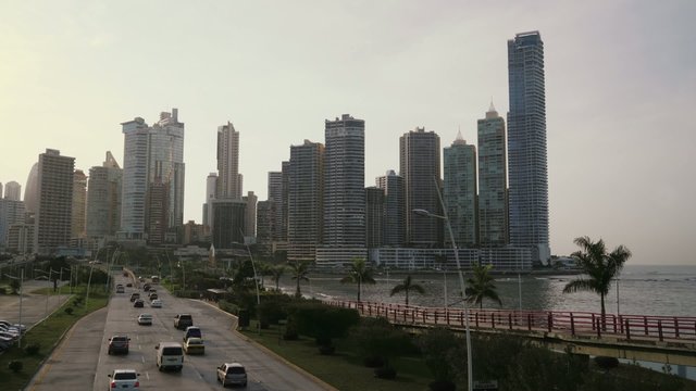 2of19 Panama City time-lapse of cars, traffic