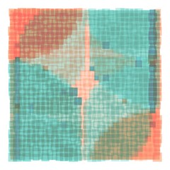 Fototapeta premium Overlapping Colorful Squares Background