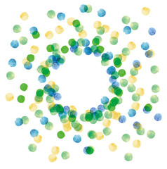 絵の具・ドットパターン素材