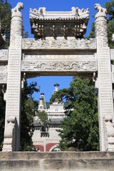 The gate to the temple, "Azure Clouds"