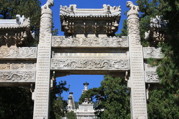 The gate to the temple, "Azure Clouds"