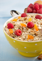 bowl of cereals muesli