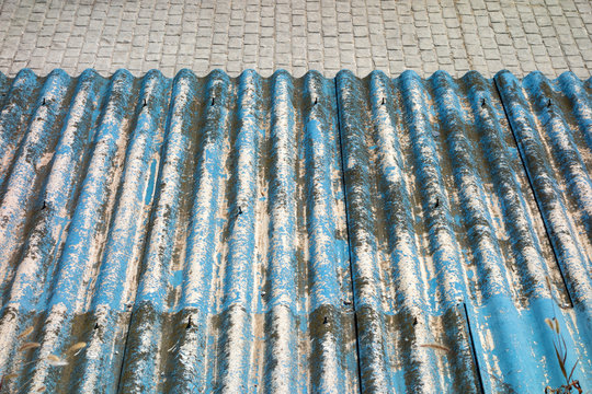 Asbestos roof