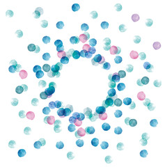 絵の具・ドットパターン素材