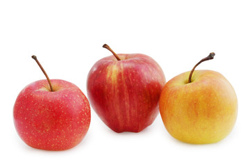 Three ripe apples